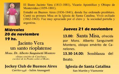 EL BEATO JACINTO VERA EN BUENOS AIRES