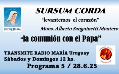 5 Sursum corda – la comunión con el Papa