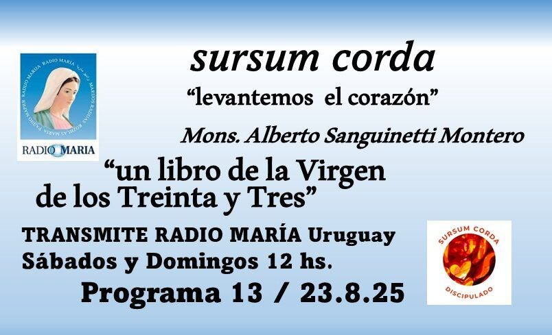13 sursum corda – un libro sobre la Virgen de los Treinta y Tres