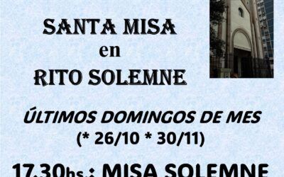 MISA SOLEMNE domingo 26