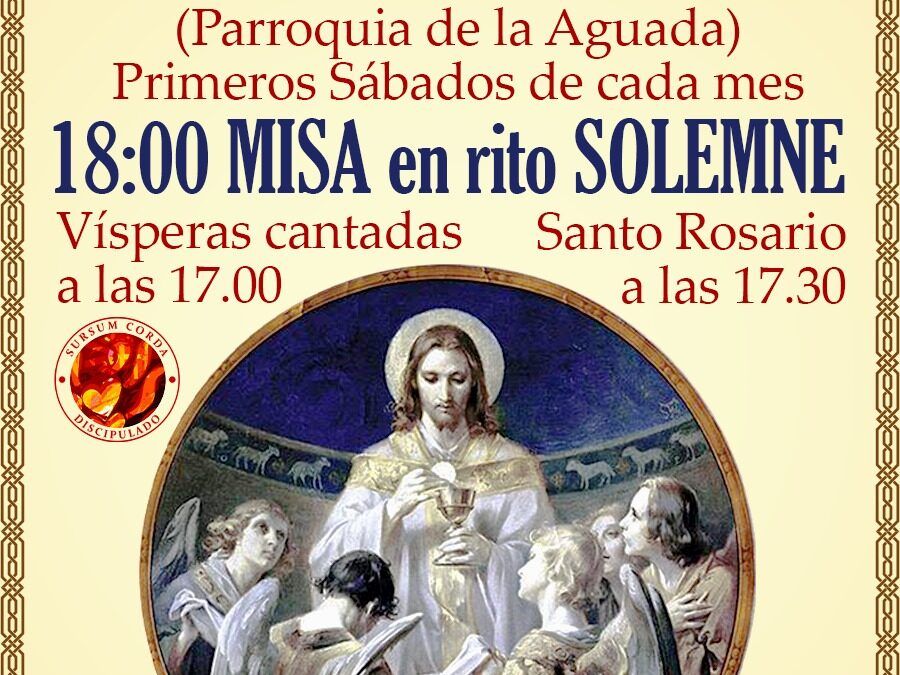 MISA EN RITO SOLEMNE EN LA PARROQUIA DE LA AGUADA