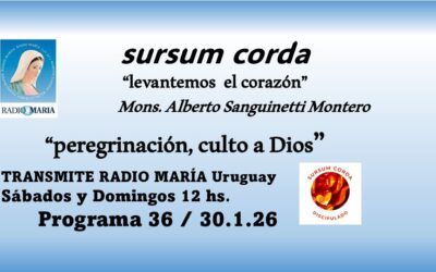 36 sursum corda – la peregrinación, culto a Dios